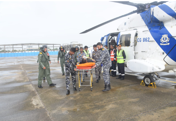 ICG rescues critically ill man off Gujarat coast