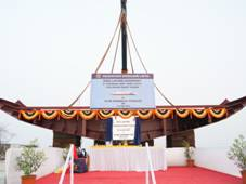 Construction of a Training Ship (Yard 16101) for the Indian Coast Guard (ICG) commences in Mumbai