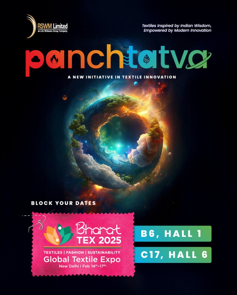 RSWM to Showcase ‘Panchtatva’ Inspired Textile Innovations at Bharat Tex 2025