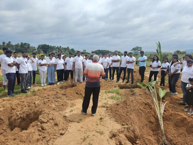 Mega Tree Plantation Drive Held at Hulibele Village: 1000 Saplingsplanted at KanakapuraTaluk by Aster RV Hospital