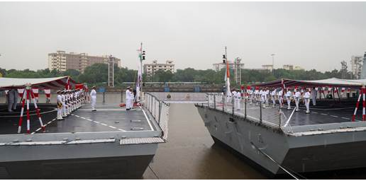 INS Udaygiri and INS Himgiri inducted into the Indian Navy
