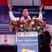 Foundation Laid for River Lighthouses on Brahmaputra Waterway