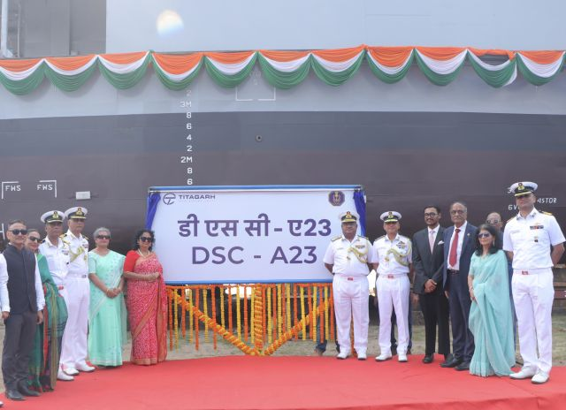 Navy Launches Fourth Diving Support Craft DSC A 23