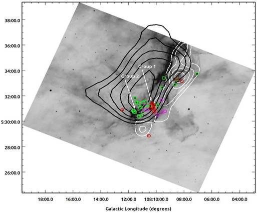 Indian Scientists studied a region named Rimmed Cloud 44 (BRC 44)