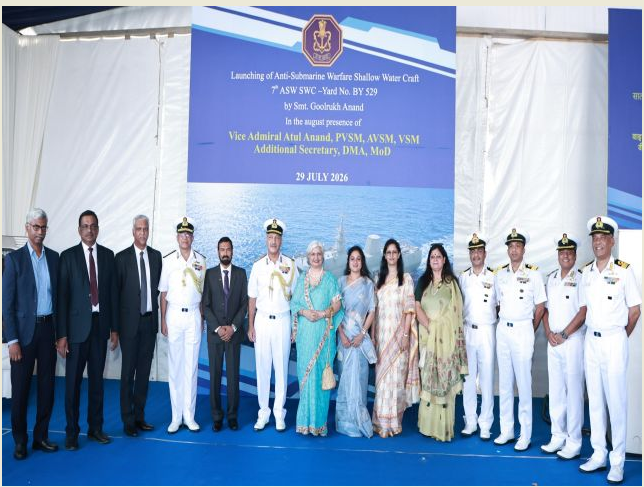 India Launches Seventh Mahe-Class Anti-Submarine Warfare Craft