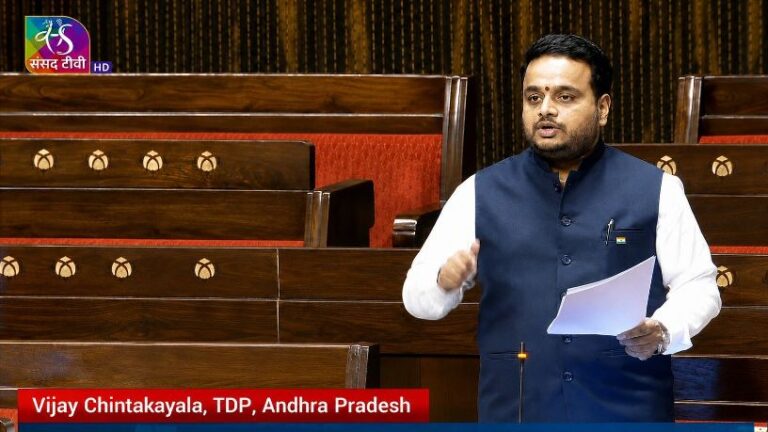 ​Vijay Chintakayala Invokes Spirit of Vande Mataram in Rajya Sabha, Calls for National Unity Rooted in India’s Sacrifice and Civilisational Legacy