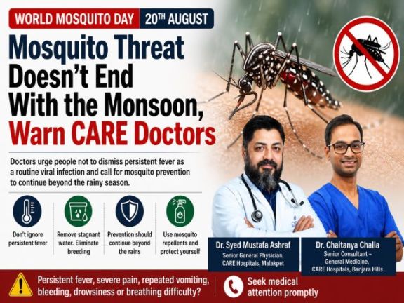Mosquito Threat Doesn’t End With the Monsoon, Warn CARE Doctors